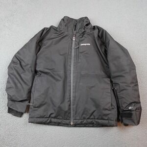 Patagonia Jacket Youth Small 7-8 Black H2No Ski Snow Waterproof Insulated Winter